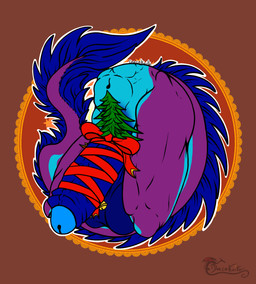 anthro balls big_penis front_view fur genitals male muscular penis solo tail dracokaito humanoid hybrid orc sergal digital_media_(artwork) hi_res gynomorph_(lore)