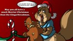 anthro brown_body brown_fur buckteeth buckteeth_(lower_incisors) burping candy candy_cane christmas_clothing christmas_headwear clothing dessert eating food fur gingerbread_man hat headgear headwear holidays male open_mouth overweight overweight_anthro overweight_male santa_hat shirt solo speech_bubble teeth text topwear dutch_(artist) christmas gilmour_(dutch) mammal rodent sciurid tree_squirrel 2010 digital_media_(artwork) english_text