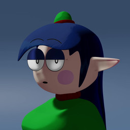 5_fingers ^_^ big_breasts black_eyes blue_hair blush blush_stickers breasts clothed clothed_female clothed_humanoid clothing eyebrows eyelashes eyes_closed female female_humanoid fingers fully_clothed fully_clothed_female fully_clothed_humanoid gesture gradient_background green_clothing green_headgear green_headwear hair happy headgear headwear humanoid_pointy_ears light_body light_ears light_skin long_hair looking_at_viewer not_furry open_mouth open_smile pink_blush pointy_ears pupils shortstack simple_background small_hat smile solo teeth waving waving_at_viewer waving_hand white_pupils white_sclera oofrowdy baubelle_(oofrowdy) elf humanoid 1:1 2021 3d_(artwork) 3d_animation animated digital_media_(artwork) no_sound short_playtime video