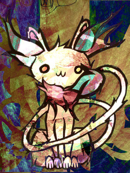 3_fingers 3_toes :3 abstract_background ambiguous_gender ear_tuft feet feral fingers fur long_tail looking_at_viewer multicolored_body multicolored_fur neck_tuft owo sitting solo tail tail_tuft tan_body tan_fur toes tuft naircat felid feline mammal 2013 3:4
