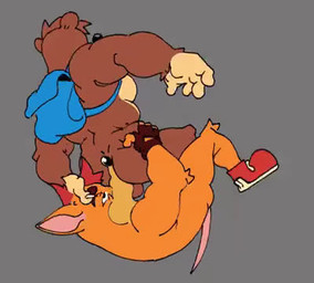 anal anthro anthro_on_anthro backpack backsack balls big_butt big_muscles butt butt_grab claws clothing crouching duo eyebrows face_in_ass footwear fur genitals grey_background hair hand_on_butt hand_on_head lying male male/male male_rimming_male muscular muscular_anthro muscular_male narrowed_eyes nude on_back oral rimming sex shoes simple_background tuft revonless activision banjo-kazooie crash_bandicoot_(series) rareware banjo_(banjo-kazooie) crash_bandicoot bandicoot bear mammal marsupial 2025 2d_animation animated crossover loop low_res no_sound short_playtime video