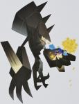 ambiguous_gender duo flower plant simple_background size_difference white_background nintendo pokemon cosmog generation_7_pokemon legendary_pokemon necrozma pokemon_(species) hi_res official_art