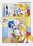 absurd_res alystaircat anthro bottomwear canid canine clothed clothing comic dialogue digital_media_(artwork) duo english_text eulipotyphlan flower_underwear footwear fox fur gloves handwear hedgehog hi_res male mammal miles_prower red_clothing red_footwear red_shoes sega shaking shivering shoes socks sonic_the_hedgehog sonic_the_hedgehog_(series) surprise surprised_expression text url white_clothing white_gloves white_handwear