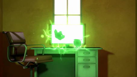 ambiguous_gender anthro artificial_intelligence black_sclera blue_eyes computer electronics fur looking_at_viewer solo through_screen tuft white_body white_fur yellow_body yellow_fur uwotinfokm8 bandai_namco digimon canid canine digimon_(species) digital_creature mammal renamon 16:9 3d_(artwork) 3d_animation animated digital_media_(artwork) no_sound short_playtime webm widescreen