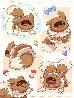 ambiguous_gender apple_core blush blush_lines brown_body brown_eyes brown_fur candy claws dessert excited eyes_closed fangs feral food fur happy leftovers looking_at_viewer looking_back one_eye_closed open_mouth pokeball potion_(pokemon) rare_candy revive_(pokemon) shaking_off_water simple_background solo sparkles striped_body striped_fur stripes tail tail_motion tailwag tan_body tan_fur teeth tongue tongue_out nekogyo122 nintendo pokemon generation_3_pokemon pokemon_(species) zigzagoon 2025 3:4 absurd_res hi_res