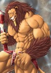 Rating: s
ID: 3888024
Date: 2023-02-22 02:17:28 -0500
Status: active
Score: 13
2023 5_fingers abs anhur anthro biped bottomwear brown_body brown_fur brown_mane chibikoma clothing digital_drawing_(artwork) digital_media_(artwork) egyptian felid fingers fur hi_res lion male mammal mane melee_weapon muscular muscular_anthro muscular_male nipples pantherine pecs polearm portrait sharp_teeth smite solo spear tan_body tan_fur teeth three-quarter_portrait weapon yellow_eyes post #3888024