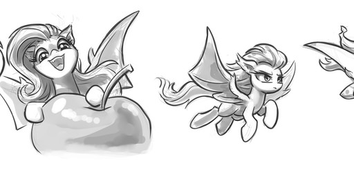 apple bat_wings fangs feathered_wings feathers female flying food fruit hair licking licking_lips licking_own_lips membrane_(anatomy) membranous_wings messy_hair plant self_lick simple_background solo standing teeth tongue tongue_out wings karol_pawlinski friendship_is_magic hasbro my_little_pony mythology flutterbat_(mlp) fluttershy_(mlp) bat_pony equid equine hybrid mammal mythological_creature mythological_equine pegasus vampire 2014 black_and_white hi_res long_image monochrome wide_image