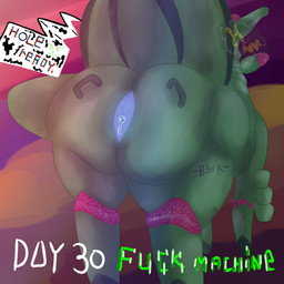 ambiguous_gender anus beach big_butt breeding_mount butt dialogue dialogue_box feral glowing glowing_anus handle_bars inviting_to_sex leaking long_neck looking_away machine solo thick_thighs hurricane_weaver boy_kisser_(meme) kinktober kinktober_2025 nintendo pokemon future_pokemon generation_9_pokemon iron_leaves paradox_pokemon pokemon_(species) robot robot_feral 1:1 2025 hi_res meme