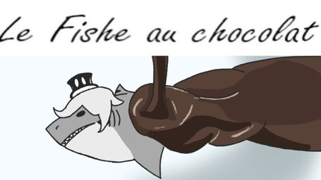 anthro candy chocolate chocolate_covered clothing dessert food grey_body hair hat headgear headwear humor looking_at_viewer male solo text top_hat white_hair anonymous_artist le_fishe aquatic fish requiem_shark shark tiger_shark 16:9 animated hi_res short_playtime sound video widescreen