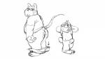 16:9 2016 4_fingers anthro anthro_on_anthro black_and_white blush bottomwear bottomwear_down butt clothed clothing donkeypunch duo erection erection_under_clothing eyewear fingers glasses hi_res hob lagomorph larger_male leporid long_ears male male/male mammal monochrome overweight overweight_male pants pants_down partially_clothed rabbit rat_tail rodent shirt simple_background size_difference smaller_male smile tarketto tenting toony topwear white_background widescreen