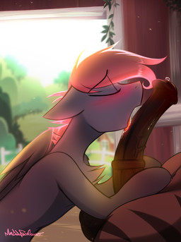 animal_genitalia animal_penis balls barn big_penis blush bodily_fluids duo ears_down equine_genitalia equine_penis erection eyes_closed fellatio feral flared_penis genital_fluids genitals hair hooves huge_penis licking male male/male medial_ring open_mouth oral penile penis penis_lick pivoted_ears precum quadruped sex stripes tongue wings madragon hasbro my_little_pony mythology fan_character equid equine mammal mythological_creature mythological_equine pegasus zebra digital_drawing_(artwork) digital_media_(artwork) hi_res