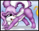 2006 3_toes all_fours ass_up blue_eyes breasts eyelashes female fifi_la_fume fur guardianslade hair long_hair looking_back nipples nude open_mouth pink_nose purple_fur purple_hair shadow skunk skunkette slimy solo tentacles tiny_toon_adventures tiny_toons toes tongue tongue_out warner_brothers white_fur
Rating: Questionable
Score: 2
User: Finchmaster
Date: February 02, 2014
