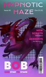 anthro fictional_magazine_cover magazine male mind_control simple_background solo tail text hypnotic_haze_(artist) mythology bob_(velocirection) dragon mythological_creature mythological_scalie reptile scalie wingless_dragon 3d_(artwork) absurd_res cover digital_media_(artwork) english_text hi_res magazine_cover