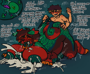 animal_genitalia anthro anthro_penetrated balls big_breasts bodily_fluids breasts butt_slap canine_genitalia collar cum cum_in_vagina cum_inflation cum_inside dialogue doggystyle drooling ejaculation female female_anthro female_penetrated from_behind_position genital_fluids genitals heart_symbol herm herm/male herm_anthro herm_penetrated huge_breasts human_on_anthro human_penetrating human_penetrating_anthro impregnation impregnation_request inflation intersex intersex/male intersex_anthro intersex_penetrated interspecies larger_anthro larger_female larger_herm larger_intersex larger_penetrated leash looking_pleasured male male/female male_human male_penetrating male_penetrating_female male_penetrating_herm male_penetrating_intersex milk multi_breast multiple_ova nude_anthro nude_herm nude_human nude_male ovum ovum_with_heart penetration saliva sex size_difference slap smaller_human smaller_male sperm_cell vein veiny_balls crowshroomm argenea_(crowshroomm) henry_(henrijae) human mammal hi_res