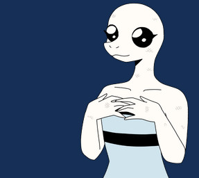 5_fingers anthro big_breasts black_sclera breast_expansion breast_shrinking breasts cleavage clothed clothing expansion fangs female fingers flat_chested hand_on_breast holding_breast huge_breasts hyper hyper_breasts scales solo teeth white_body white_scales witchpanda sofus reptile scalie snake animated