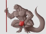 abs anthro biceps bulge male muscular muscular_anthro muscular_male pecs solo tail daikuhiroshiama tower_of_god rak_wraithraiser lizard reptile scalie wraithraiser