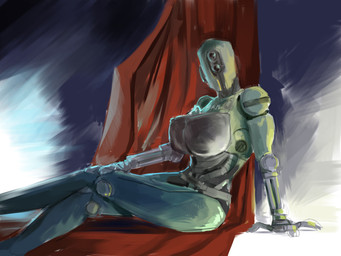 armor big_breasts breasts female green_body machine metallic_body not_furry nude solo hecreat bethesda_game_studios fallout microsoft p.a.m._(fallout) assaultron_(fallout) humanoid robot 4:3 hi_res tagme
