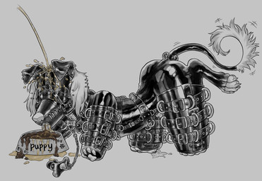all_fours anthro bdsm bitchsuit blindfold bodily_fluids bondage_gear bowl chastity_cage chastity_device clothing collar container degradation dripping eating_feces facial_piercing feces feces_in_bowl feces_in_mouth feces_on_tongue feces_pile femboy genital_fluids grey_background halter humiliation humiliation_fetish latex latex_clothing latex_skinsuit licking licking_feces male male_anthro muzzle_(object) muzzled nose_piercing nose_ring peeing peeing_on_another peeing_on_head pet_bowl petplay piddlefours piercing precum precum_drip puppyplay ring_piercing roleplay scatplay simple_background skinsuit solo straps submissive submissive_anthro submissive_male thick_thighs tight_clothing tongue tongue_out urine urine_on_head urine_stream watersports wearing_chastity_cage wearing_chastity_device uselesspuppy canid canine canis domestic_dog hunting_dog mammal sighthound 2024 hi_res