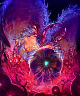 abstract_background ambiguous_gender anthro antlers black_sclera body_horror chest_tuft cosmic_background countershading dna duo feral fur glowing glowing_body head_wings horn huge_wings looking_at_another mouthless multicolored_body multicolored_eyes multicolored_fur neck_tuft night orb pink_eyes pupils size_difference sky solo_focus star starry_background starry_sky tan_body tan_fur teal_body teal_eyes teal_fur teal_pupils tuft unusual_wing_placement wings pasteldraqon kirby_(series) kirby_and_the_forgotten_land nintendo elfilin fecto_elfilis alien chinchilla chinchillid mammal rodent starling_(kirby) 2025 digital_media_(artwork) hi_res male_(lore)