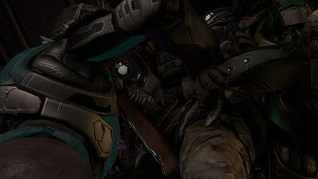 3_fingers anthro anthro_penetrated arm_grab black_body black_feathers bodily_fluids clothing dark dominant dominant_anthro dominant_female dripping drooling face_covered faceless_character faceless_human faceless_male feather_hair feathered_crest feathers female female_on_human female_penetrated fingers full_armor glowing glowing_eyes grey_body grey_scales grope group hand_on_hand hand_on_leg hand_on_thigh head_crest human_on_anthro human_penetrating human_penetrating_anthro human_penetrating_female interspecies kneeling kneeling_oral_position light_body light_skin male male/female male_human male_on_anthro male_penetrating male_penetrating_anthro male_penetrating_female penetration penis_in_mouth pseudo_hair saliva saliva_drip scales scuted_hands scutes sex sharp_teeth standing teeth tight_clothing white_body white_eyes white_feathers xenophilia silent_sfm halo_(series) microsoft xbox_game_studios alien avian human kig-yar mammal scalie t'vaoan 16:9 2022 3d_(artwork) colored digital_media_(artwork) source_filmmaker_(artwork) widescreen