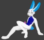 animal_genitalia anthro blue_body blue_fur erection femboy fur genitals grey_background long_ears long_legs looking_at_viewer lying male naturally_censored penis pink_penis presenting simple_background sitting slim solo white_body white_fur halvid9508 starbound fan_character bunnykin lagomorph leporid mammal rabbit 2020 digital_media_(artwork) full-length_portrait portrait