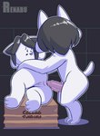 anal anal_penetration anus butt duo female female_penetrated genitals hair humanoid_genitalia humanoid_penis male male/female male_penetrating male_penetrating_female nude penetration penis pussy sex tail tail_motion tailwag text renabu undertale undertale_(series) temmie_(undertale) canid canine felid feline mammal tem 2022 animated short_playtime