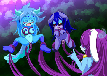 anal anal_penetration anthro blue_body blue_hair blue_skin bodily_fluids breasts cum cum_in_ass cum_in_mouth cum_in_vagina cum_inside double_penetration ejaculation eyes_closed female female/female female_anthro forced genital_fluids genitals group hair half-closed_eyes horn interspecies leg_grab narrowed_eyes nipples open_mouth oral oral_penetration penetration pseudo_hair purple_hair rabbit_ears rape scales sex tail tentacle_hair tentacle_in_mouth tentacle_penetration tentacle_rape tentacle_sex tentacles tentacles_on_female trio vaginal vaginal_penetration vulva yellow_eyes yasjo mythology sega sonic_the_hedgehog_(series) coral_the_succubus_(sirjzau) fan_character mei_chang_(sirjzau) mirari_the_rabbit aquatic aquatic_dragon demon dragon ghost lagomorph leporid mammal mythological_creature mythological_scalie rabbit scalie spirit succubus hi_res
