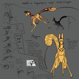 anus big_tail chart cloven_hooves diagram egg female genitals height_chart hooves insect_wings notes nude oviposition ovipositor oviscapt profanity raised_tail silhouette skinny solo species_sheet stripes tail text vulva wings yellow_body useful_bear mythology arthropod dragon giant_ichneumon_wasp hybrid hymenopteran ichneumon_wasp insect mythological_creature mythological_scalie parasitoid_wasp scalie taur wasp english_text hi_res model_sheet sketch