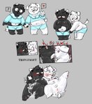 adult_on_young after_anal age_difference all_fours anal anal_penetration anthro anthro_on_anthro anthro_penetrated anthro_penetrating anthro_penetrating_anthro balls balls_outline barefoot black_eyes blue_clothing blush bodily_fluids breath bulge clothed clothing cum detailed_bulge embarrassed erection feet frottage fur genital_fluids genital_outline genitals gesture grey_background group half-closed_eyes hand_gesture heart_symbol humanoid_genitalia humanoid_penis leaking_anus leaking_cum looking_at_viewer looking_pleasured lying male male/male male_penetrated male_penetrating male_penetrating_male moobs narrowed_eyes navel nipples nude_male on_back overweight overweight_male pawpads penetration penile penis raised_tail restrained_arms sex simple_background surprised_expression tail tail_motion tailwag topless topless_male v_sign white_body white_fur young young_anthro young_male triplesoft canid canine canis domestic_dog fox hunting_dog jack_russell_terrier mammal terrier 2025 english_description hi_res