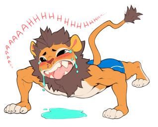 anthro blush clothed clothing exercise feline lion male mammal mane muscular muscular_male open_mouth push-up solo spazzyhusky tears tongue tongue_out toony topless
Rating: Safe
Score: 3
User: Cat-in-Flight
Date: July 13, 2018 anthro blush clothed clothing exercise feline lion male mammal mane muscular muscular_male open_mouth push-up solo spazzyhusky tears tongue tongue_out toony topless
Rating: Safe
Score: 3
User: Cat-in-Flight
Date: July 13, 2018