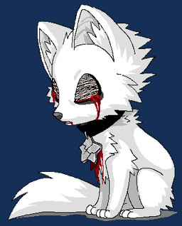 ambiguous_gender biped blood bodily_fluids collar cracked feral fur glitch nude quadruped simple_background sitting solo star static tail transparent_background white_body white_fur skeleion canid canine fox mammal aliasing alpha_channel animated digital_media_(artwork) low_res