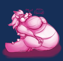 3_toes 4_fingers angry anthro belly big_belly big_breasts biped breasts butt cake claws collar dessert dialogue eating feet female fingers food force_feeding forced gender_transformation hair horn hypnosis inflation jewelry mind_control nipples non-mammal_breasts nude open_mouth overweight overweight_anthro overweight_female simple_background sitting solo spikes text toes transformation weight_gain naughtygryph mario_bros nintendo bowser ghost scalie spirit 2018 alpha_channel digital_drawing_(artwork) digital_media_(artwork) english_text