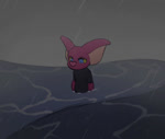 ambiguous_gender anthro clothing fog looking_down partially_submerged raining sea solo standing water wave wet young conditional_dnp dacad sound_warning bat mammal animated sound webm