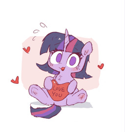 blush bodily_fluids female feral heart_symbol holidays hooves horn looking_at_viewer simple_background smile smiling_at_viewer solo sweat underhoof valentine's_day_card kqaii friendship_is_magic hasbro my_little_pony mythology valentine's_day twilight_sparkle_(mlp) equid equine mammal mythological_creature mythological_equine unicorn hi_res