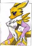 black_nose black_sclera blue_eyes breasts chest_tuft claws digimon facial_markings female fur glove looking_at_viewer markings navel nipples obi-kun open_mouth renamon tuft
Rating: Questionable
Score: 2
User: ChestFox
Date: March 20, 2014