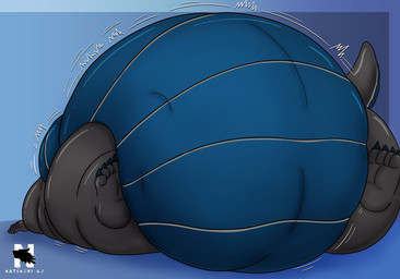 anthro belly big_belly bloated claws huge_belly lying male morbidly_obese morbidly_obese_anthro morbidly_obese_male motion_lines nude obese obese_anthro obese_male on_back overweight overweight_anthro overweight_male solo tail thick_thighs vibrating zangokunatenshi mythology callum_(hdalby33) dragon mythological_creature mythological_scalie scalie 2026 hi_res signature