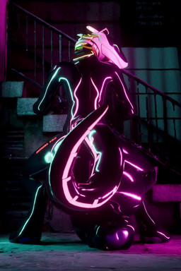 3_toes anthro balls big_balls big_penis feet foreskin genitals huge_balls huge_penis humanoid_genitalia humanoid_penis hyper hyper_balls hyper_genitalia hyper_penis latex machine male penis penis_backwards presenting rear_view solo standing toes morzsa_(artist) morzsa android robot synth_(vader-san) 2:3 3d_(artwork) 3d_animation animated digital_media_(artwork) hi_res high_framerate no_sound short_playtime video