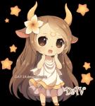 accessory astrological_symbol brown_eyes brown_hair clothing dress female flower flower_in_hair footwear hair hair_accessory horn looking_at_viewer plant sandals shoes simple_background solo standing star symbol taurus_(symbol) transparent_background western_zodiac_symbol dav-19 western_zodiac taurus_(zodiac) animal_humanoid bovid bovid_humanoid bovine bovine_humanoid cattle_humanoid humanoid mammal mammal_humanoid alpha_channel distracting_watermark low_res watermark