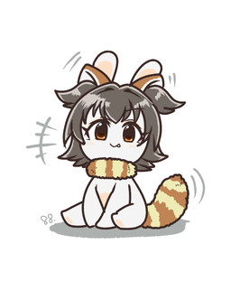4_ears alternate_species anthro bangs black_eyebrows black_hair blush blush_lines brown_body brown_ears brown_eyes brown_fur brown_pupils brown_tail closed_smile eyebrow_through_hair eyebrows eyelashes eyelashes_through_hair fangs featureless_feet feet female female_anthro flat_chested fluffy fluffy_tail fur furrification hair happy lidded_eyes light long_ears markings medium_hair motion_lines mouth_closed multi_ear multicolored_body multicolored_fur neck_tuft noseless nude nude_anthro nude_female number pawpads pigtails pupils rabbidification simple_background smile solo straight_legs striped_markings striped_tail stripes tail tail_markings tan_blush tan_body tan_eyelids tan_inner_ear tan_pawpads tan_skin tan_stripes teeth translucent translucent_hair tuft two_tone_body two_tone_tail white_background white_body white_fur charisuke cygames idolmaster idolmaster_cinderella_girls raving_rabbids rayman_(series) ubisoft miria_akagi hybrid lagomorph mammal procyonid rabbid raccoon 2024 absurd_res colored crossover digital_drawing_(artwork) digital_media_(artwork) full-length_portrait hi_res japanese_description lighting portrait shaded simple_shading