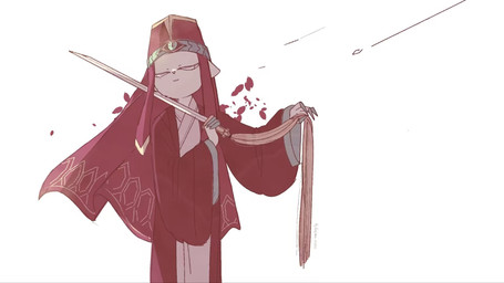 anthro asian_clothing chinese_clothing clothed clothed_anthro clothed_male clothing east_asian_clothing hat headgear headwear holding_melee_weapon holding_object holding_sword holding_weapon male male_anthro melee_weapon narrowed_eyes robe simple_background solo standing sword weapon white_body gojimagojima nine_sols red_candle_games ji_(nine_sols) felid feline mammal solarian 16:9 2024 digital_media_(artwork) hi_res widescreen