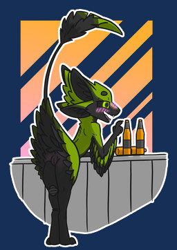 4_ears alcohol anthro beer beverage biped black_body black_feathers black_sclera blush drunk feathers feet female female_anthro genitals green_body green_eyes green_feathers inside multi_ear nude open_mouth presenting presenting_vulva raised_tail smile solo substance_intoxication tail toes underfluffies vulva winged_arms wings madkuzya stacia avali avian alpha_channel hi_res female_(lore)