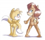 anthro anthrofied anus balls blue_eyes bluechika blush butt canine chipmunk clothing fox hair looking_back male mammal miles_prower nude penis presenting presenting_hindquarters pussy red_hair rodent sally_acorn sega sonic_(series) standing take_your_pick
Rating: Explicit
Score: 4
User: ranksgiving
Date: July 12, 2013
