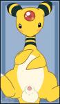 animal_genitalia balls blush feral genitals happy male penis penis_tip presenting presenting_penis presenting_sheath sheath solo spread_legs spreading afterglow_ampharos nintendo pokemon afterglow_the_ampharos ampharos generation_2_pokemon pokemon_(species) aliasing digital_media_(artwork) low_res