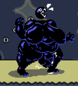 anthro balls belly big_balls big_belly big_breasts big_penis bodily_fluids bound breasts cellulite chain chain_leash chained claws cum cum_drip dripping genital_fluids genitals gynomorph huge_belly huge_breasts huge_thighs intersex leash navel nipples overweight overweight_gynomorph overweight_intersex paws penis sharp_teeth solo stretch_marks teeth thick_arms thick_thighs throbbing throbbing_balls throbbing_penis felineflustered mario_bros nintendo super_mario_world chain_chomp digital_media_(artwork) pixel_(artwork)