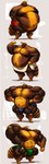 abs antennae_(anatomy) anthro belly belly_overhang big_belly big_muscles bottomwear clothed clothing fat_rolls flexing flexing_bicep growth growth_sequence hand_behind_head huge_muscles hyper hyper_muscles male moobs morbidly_obese morbidly_obese_anthro morbidly_obese_male multicolored_body muscle_growth musclegut muscular muscular_anthro muscular_male navel nipples non_mammal_nipples obese obese_anthro obese_male overweight overweight_anthro overweight_male pecs shorts simple_background solo thorax towel two_tone_body underwear silver-stag matt_(silver-stag) arthropod bee hymenopteran insect 2020 absurd_res hi_res