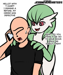 bodily_fluids calling cellphone clothed clothing dialogue duo electronics female male open_mouth phone sweat text conditional_dnp jcosneverexisted nintendo pokemon anon gardevoir generation_3_pokemon human mammal pokemon_(species) absurd_res english_text hi_res