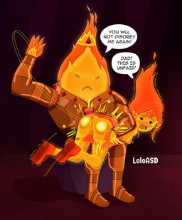 anus bodily_fluids butt_slap clothed clothing corporal_punishment crying duo female fire genitals male on_lap panties panties_down partially_clothed pinned punishment royalty slap spank_marks spank_marks_on_ass spanked_butt spanking tears underwear underwear_down vulva loloasd adventure_time cartoon_network flame_king flame_princess elemental_creature elemental_humanoid humanoid hi_res daughter_(lore) father_(lore) father_and_child_(lore) father_and_daughter_(lore) parent_(lore) parent_and_child_(lore) parent_and_daughter_(lore)