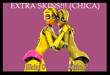 anthro barely_visible_breasts beak bedroom_eyes bib big_breasts black_border black_eyelids blue_eyes border breasts clothing eyebrows female female/female glistening glistening_body hair hug machine narrowed_eyes non-mammal_breasts panties pink_background pink_clothing pink_panties pink_underwear purple_background purple_eyelids purple_eyes raised_eyebrow seductive short_hair simple_background solo text underwear yellow_body zelyonka disembowell_(modeler) five_nights_at_freddy's five_nights_at_freddy's_2 scottgames chica_(fnaf) toy_chica_(fnaf) animatronic avian bird chicken galliform phasianid robot robot_anthro 2026 3d_(artwork) absurd_res digital_media_(artwork) english_text hi_res source_filmmaker_(artwork)