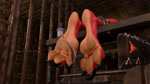 ambiguous_gender anthro bdsm bondage bound cuff_(restraint) dungeon feathers feet foot_fetish hindpaw pawpads paws restraints solo spread_toes tickle_fetish tickle_torture tickling tickling_feet toes jansy_derg pyrexia_(furguest772) demon 16:9 3d_(artwork) 3d_animation animated digital_media_(artwork) hi_res no_sound webm widescreen