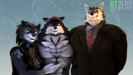 anthro baseball_cap business_suit clothing dress family family_photo female group hat headgear headwear husband_and_wife looking_at_viewer male married_couple muscular muscular_male necktie sharp_teeth shirtless_male smile smiling_at_viewer suit teeth trio rtzero petruz_(modeler) annette_(rtzero) bruce_(rtzero) griff_(rtzero) wolf_(petruz) canid canine canis mammal wolf 16:9 3d_(artwork) digital_media_(artwork) hi_res widescreen father_(lore) father_and_child_(lore) father_and_son_(lore) mother_(lore) mother_and_child_(lore) mother_and_son_(lore) parent_(lore) parent_and_child_(lore) parent_and_son_(lore) son_(lore)